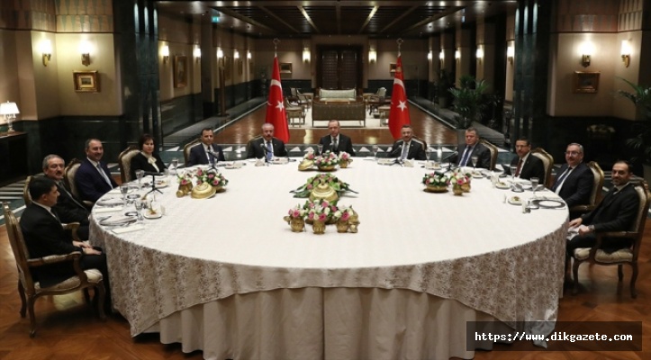 Cumhurbaşkanı Erdoğan, yasama, yürütme ve yargı organlarının temsilcileriyle buluştu