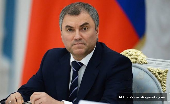 Duma Başkanı Volodin&#039;den TBMM Başkanı Şentop&#039;a taziye mesajı
