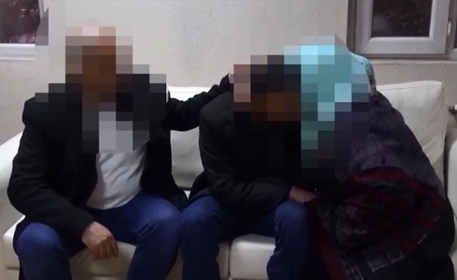 Diyarbakır annelerinin eyleminden etkilenerek teslim olan terörist ailesiyle buluştu