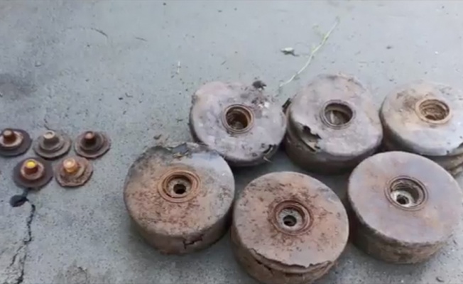 MSB Şırnak'ta tespit edilen 11 antitank mayınının imha görüntülerini paylaştı