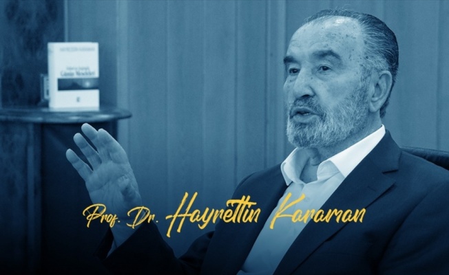 Prof. Karaman: Türk milletinin Peygamber Efendimize olan aşkı, sevdası ve Kur'an-ı Kerim'e olan hürmeti bir başkadır