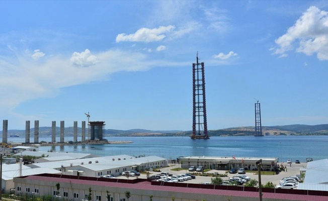 1915 Çanakkale Köprüsü inşaatında çalışmalar tam gaz sürüyor