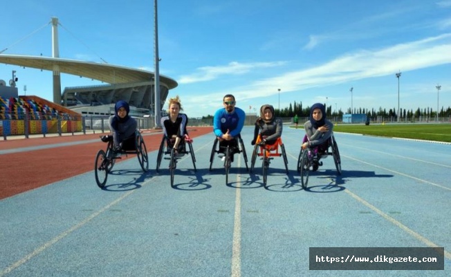 Bedensel engelliler atletizm takımının kadın sporcuları antrenmanlara başladı