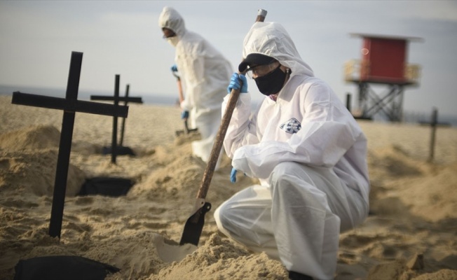 Brezilya'da son 24 saatte Kovid-19 nedeniyle 627 kişi hayatını kaybetti