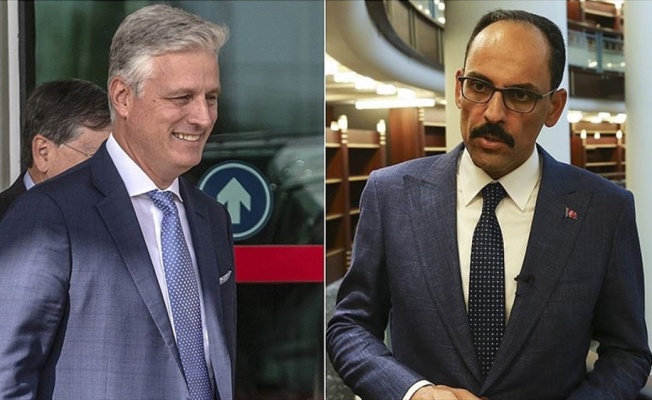 Cumhurbaşkanlığı S&ouml;zc&uuml;s&uuml; Kalın ile ABD Ulusal G&uuml;venlik Danışmanı O'Brien g&ouml;r&uuml;şt&uuml;