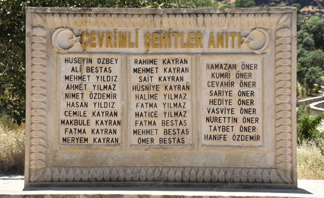 PKK'nın 27 kişiyi hayattan kopardığı &Ccedil;evrimli katliamı hafızalardan silinmedi