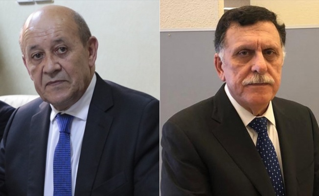Fransa Dışişleri Bakanı Le Drian ile Libya Başbakanı Serrac telefonda görüştü