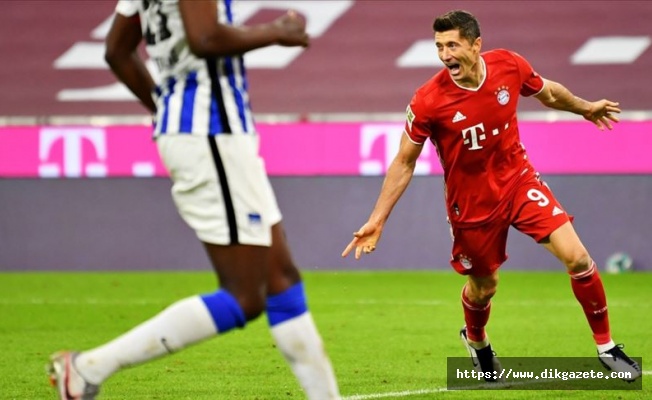 Bayern Münih, Hertha Berlin&#039;i Lewandowski&#039;nin golleriyle 4-3 yendi