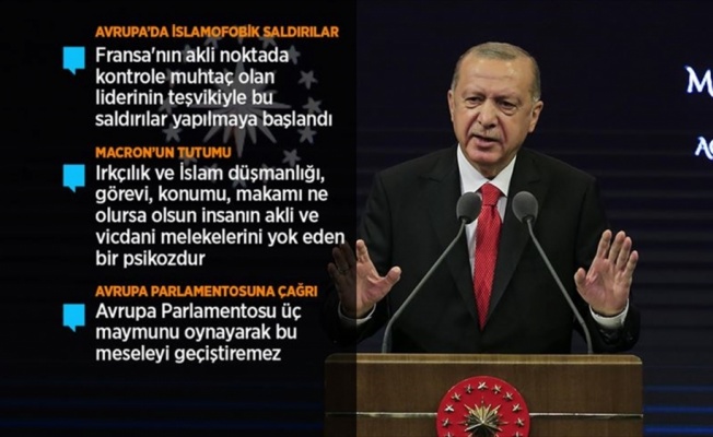 Cumhurbaşkanı Erdoğan: Buradan milletime sesleniyorum, Fransız mallarını asla satın almayın