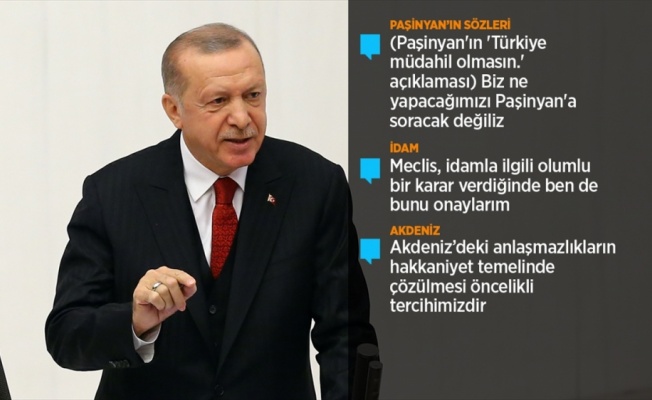 Cumhurbaşkanı Erdoğan: Burası, istiklaline ve istikbaline sahip çıkan bir milletin, evidir.
