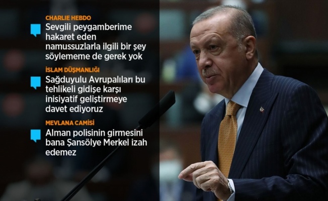 Cumhurbaşkanı Erdoğan: Peygamber efendimize yapılan saldırılara karşı durmak bizim şeref meselemizdir