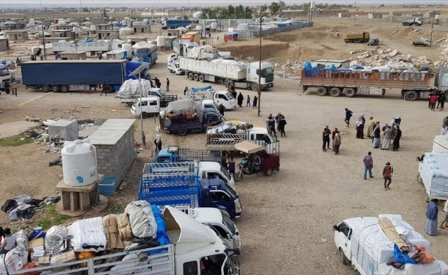 Irak'ın Kerkük ve Diyala kentindeki iç göçmenlere ait tüm kamplar kapatıldı