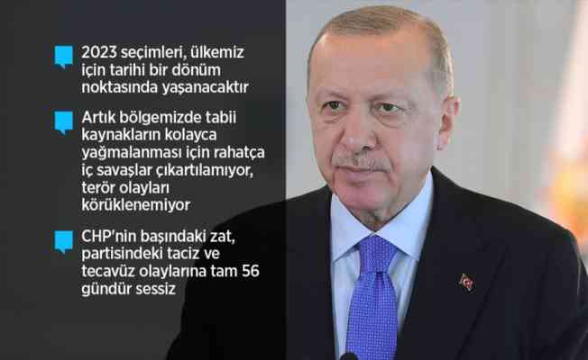 Cumhurbaşkanı Erdoğan: Ülkemizin ve milletimizin geleceği için vizyonu, hedefleri, projesi olan tek parti biziz