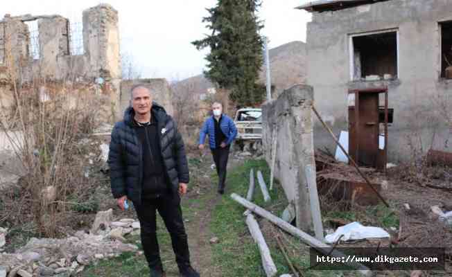 Karabağ'da Ermeni teröristlerin barbarlığı, Türk diplomat Altınalan’ın fotoğraf karalerine yansıdı