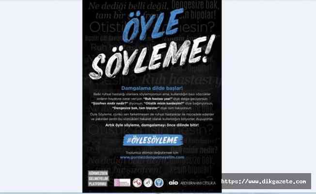 Dünya Şizofreni Günü’nde Abdi İbrahim Otsuka'dan “Öyle Söyleme!“ çağrısı