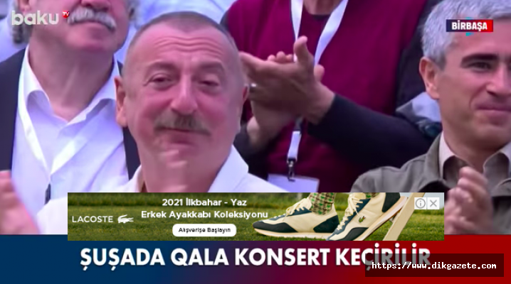İlham Aliyev, Şuşa'da babası Haydar Aliyev'in sesini duyunca gözyaşlarını tutamadı