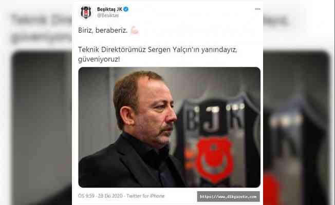 Beşiktaş'tan Sergen Yalçın paylaşımı