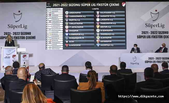 Süper Lig'de 2021-2022 sezonunun fikstür çekimi yapıldı
