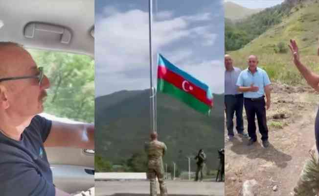 Aliyev Ermenistan işgalinden kurtarılan La&ccedil;ın ve Kelbecer'i ziyaret etti