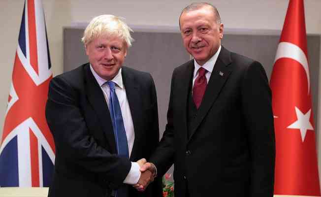 Cumhurbaşkanı Erdoğan, Birleşik Krallık Başbakanı Johnson ile g&ouml;r&uuml;şt&uuml;