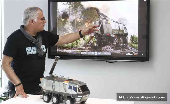 Orman yangınlarıyla 'kumlama y&ouml;ntemi'yle m&uuml;cadele edecek yerli ara&ccedil; &uuml;retime hazır