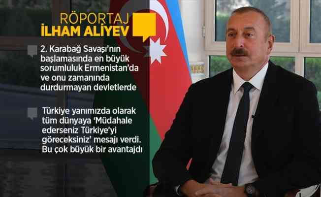 Azerbaycan Cumhurbaşkanı Aliyev 2. Karabağ Savaşı'nın 1. yılında AA'ya konuştu