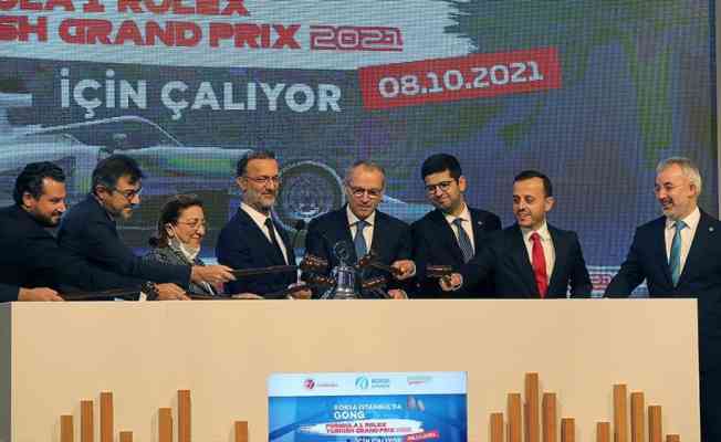 Borsa İstanbul'da gong 'Formula 1 Rolex Turkish Grand Prix 2021' için çaldı