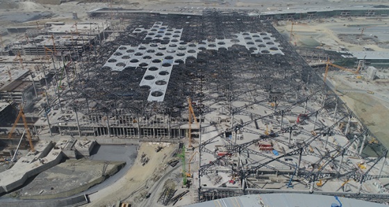 3'üncü havalimanı inşaatındaki son durum havadan görüntülendi