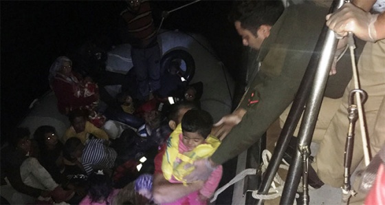 44 Suriyeli göçmen Sahil Güvenlik tarafından kurtarıldı