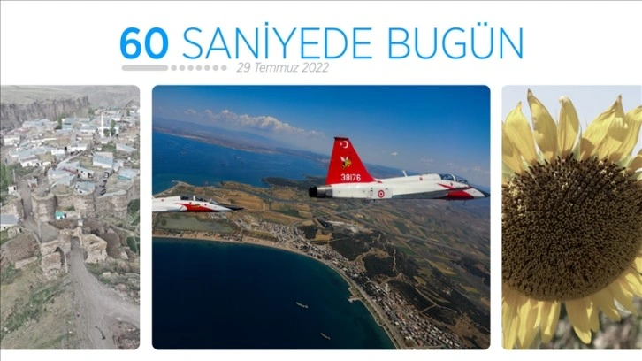 60 saniyede bugün (29 Temmuz 2022)