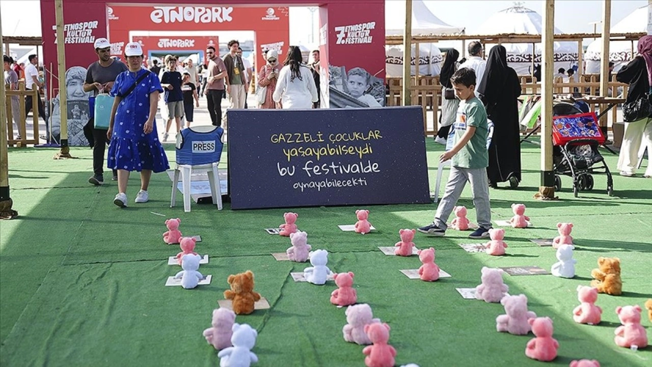 7. Etnospor Kültür Festivali'nde hayatını kaybeden Gazzeli çocuklar anılıyor