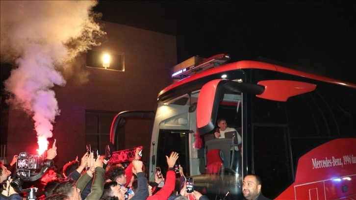 A Milli Futbol Takımı Gaziantep'e geldi
