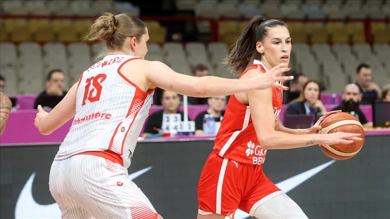A Milli Kadın Basketbol Takımı, A Grubu'ndaki ikinci maçında İsviçre'yi 91-67 yendi