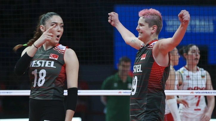 A Milli Kadın Voleybol Takımı, Milletler Ligi'nde Bulgaristan'ı 3-0 yendi