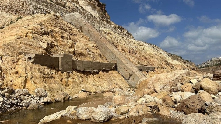 Derne'de felakete yol açan El-Bilad Barajı böyle görüntülendi