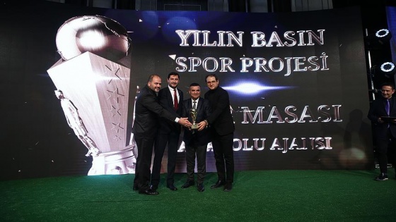 'Yılın Basın Spor Projesi' ödülü AA Spor Masası'na