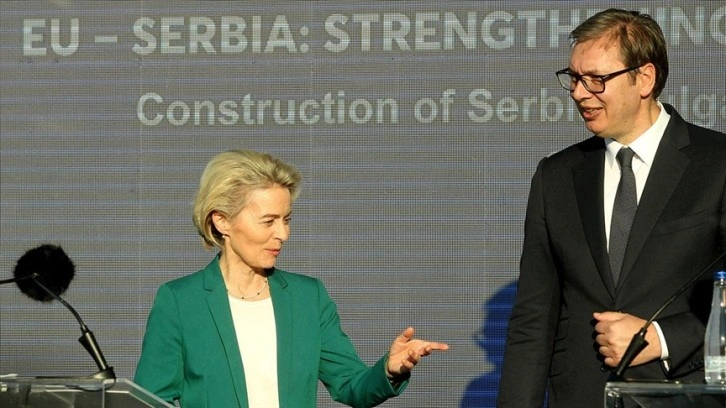 AB Komisyonu Başkanı Von der Leyen Sırbistan'ı ziyaret etti
