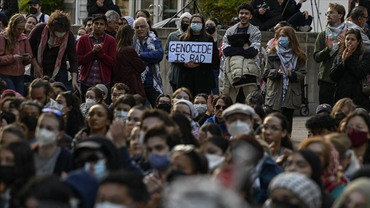 ABD üniversitelerindeki Filistin destekçisi protestolara işçi sınıfı da dahil oldu