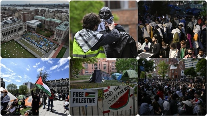 ABD'de başlayan Filistin'e destek gösterileri dünyanın farklı bölgelerinde sürüyor