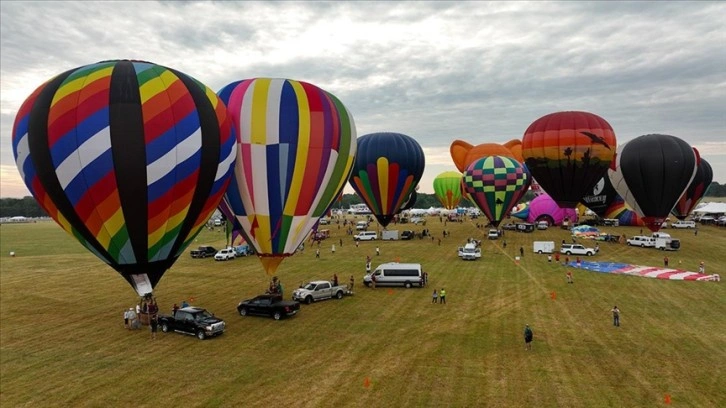 ABD'nin en büyük sıcak hava balonu festivali New Jersey'de başladı