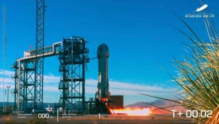 ABD'nin Texas eyaletinden fırlatılan Blue Origin'e ait uzay aracı başarısız oldu