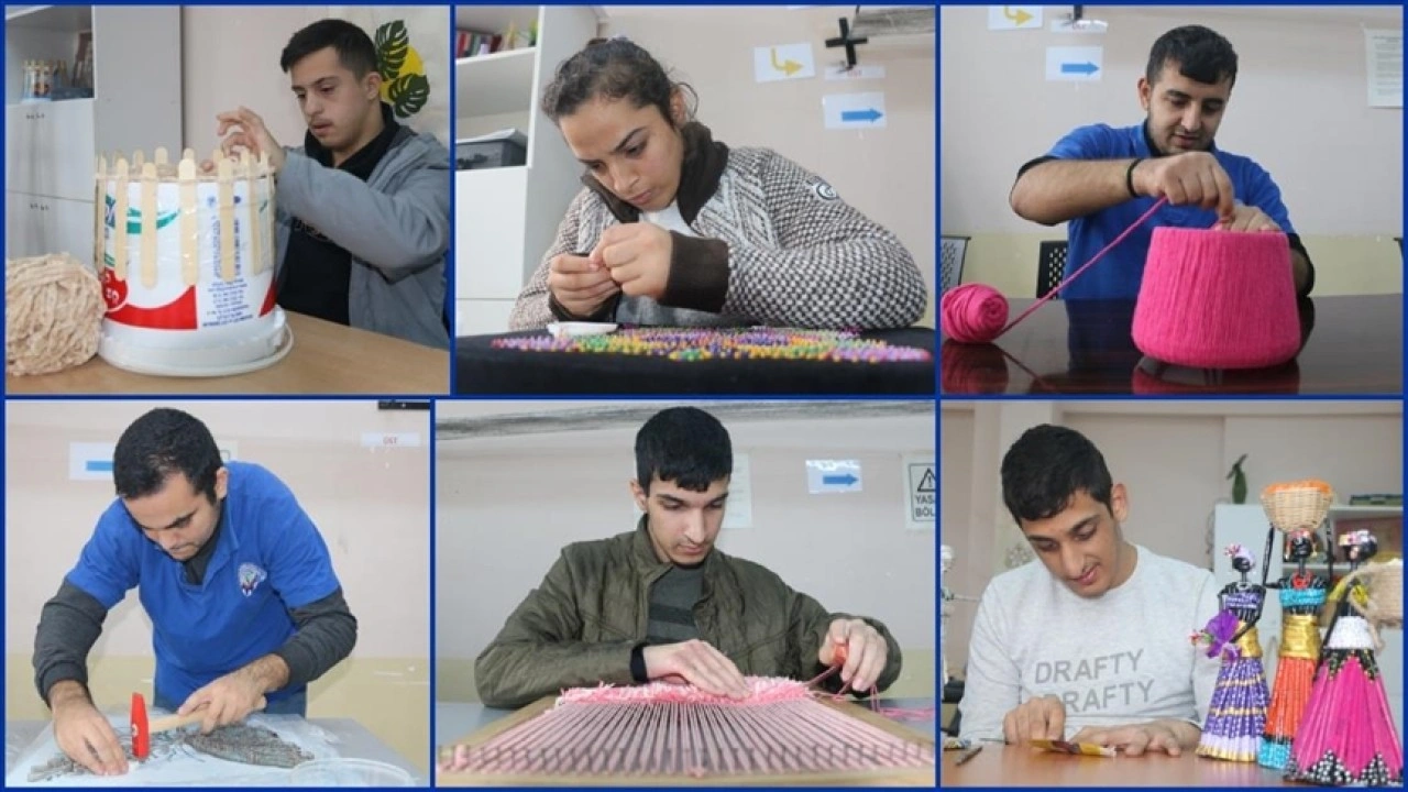 Adana'da &ouml;zel gereksinimli bireyler atıkları ekonomiye kazandırarak gelir elde ediyor