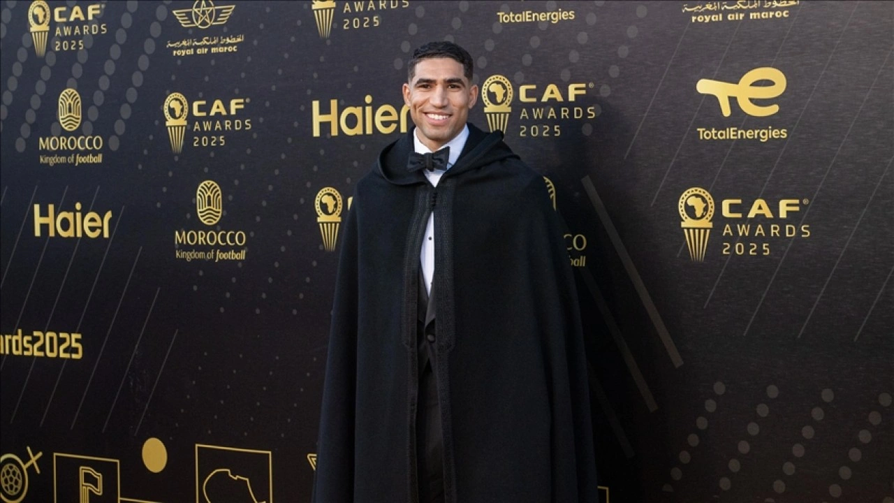 Afrika'da yılın futbolcusu ödülünü Achraf Hakimi kazandı