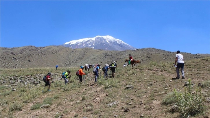 Ağrı Dağı'na tırmanan yerli ve yabancı dağcıların sayısı artıyor