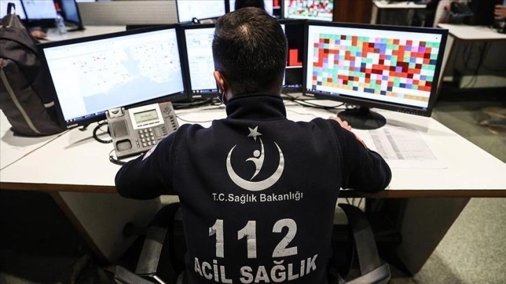 Ağrı'da 112 Acil Çağrı Merkezine gelen çağrıların yüzde 88,99'u 