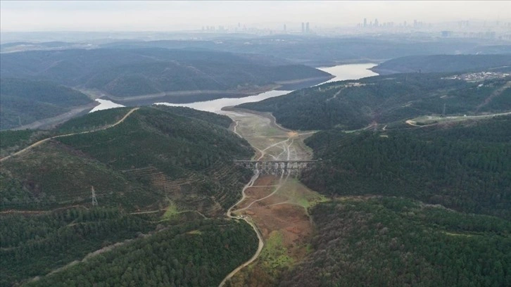 Alibeyköy Barajı'ndaki su son 10 yılın en düşük seviyesine indi