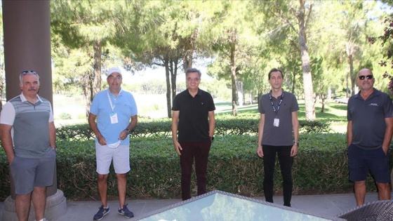 Alman turizm acenteleri temsilcileri Antalya'da golf sahalarını gezdi