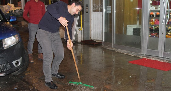 Ardahan'da Aralık ayında yağan yağmur şaşırttı