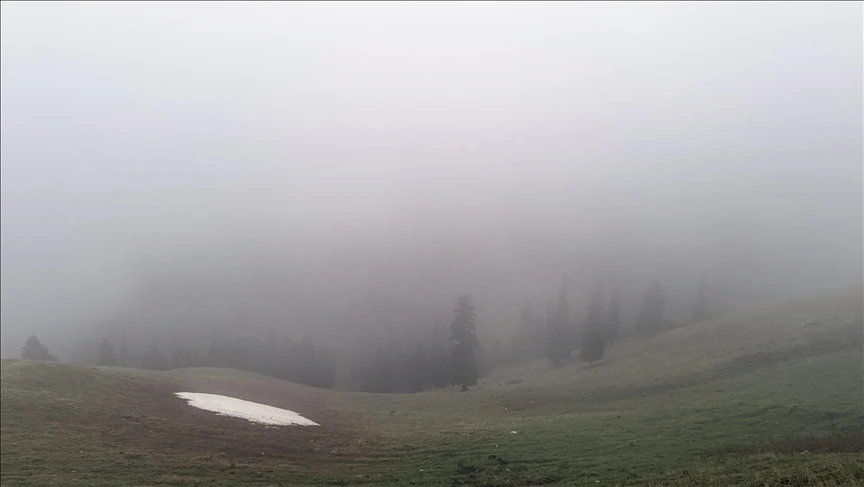 Ardahan'da sis, sağanak ve kar etkili oluyor