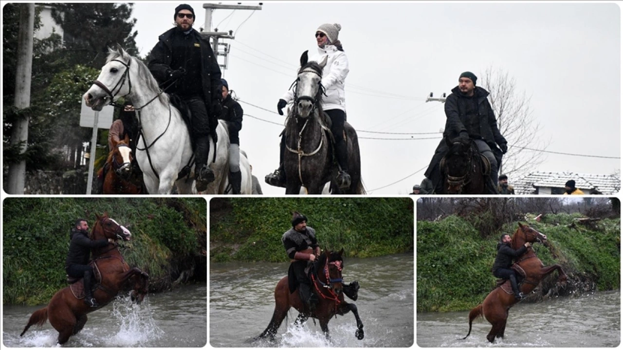Atlı safari tutkunları D&uuml;zce'de buluştu
